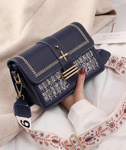 2024 new style small square bag fashion new fashion versatile simple single shoulder messenger bag temperament single shoulder bag high quality women's bag diagonal leather bag